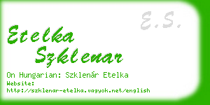 etelka szklenar business card